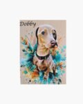 neldi art gallery product Splash Art Portrait on wood 10