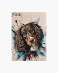 neldi art gallery product Splash Art Portrait on wood 11