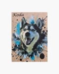 neldi art gallery product Splash Art Portrait on wood 15