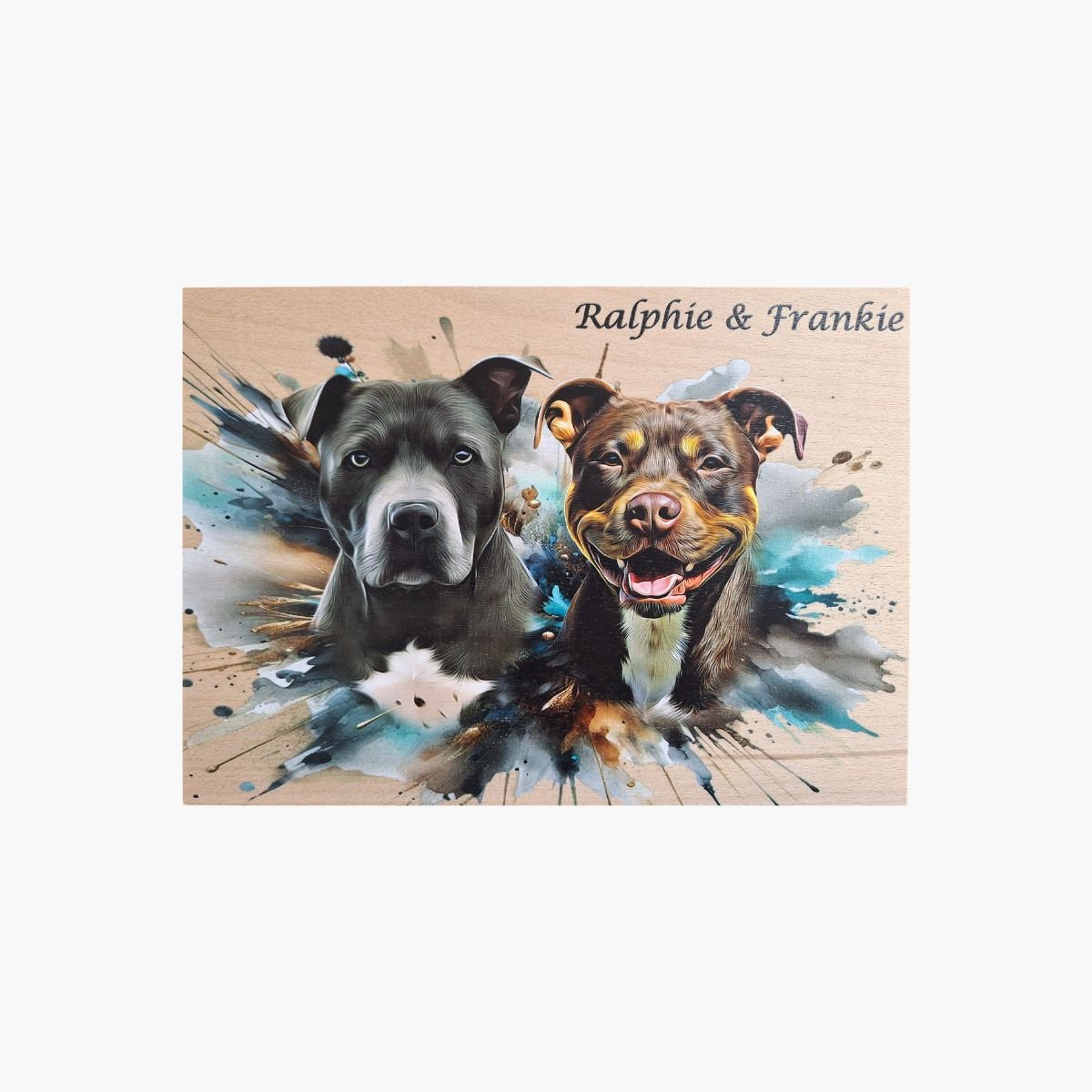 neldi art gallery product Splash Art Portrait on wood 20