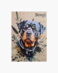 neldi art gallery product Splash Art Portrait on wood 26