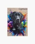 neldi art gallery product Splash Art Portrait on wood 32