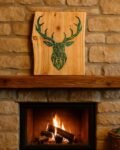 Neldi Art Gallery - Product, Geometric Deer Head Silhouette