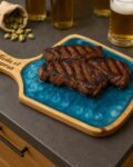 Neldi Art Gallery - Product, "Taste of Cyprus" Serving Board with Blue Resin