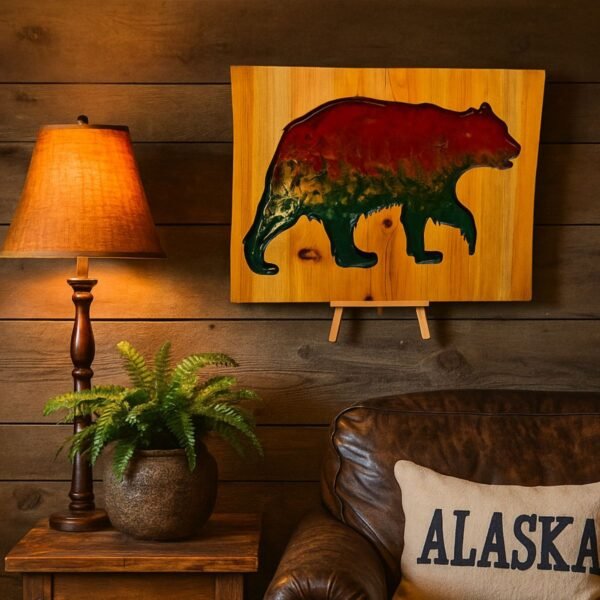 neldi art gallery product Brown Bear Resin concept