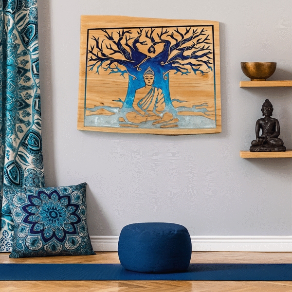neldi art gallery product buddha blue Resin consept