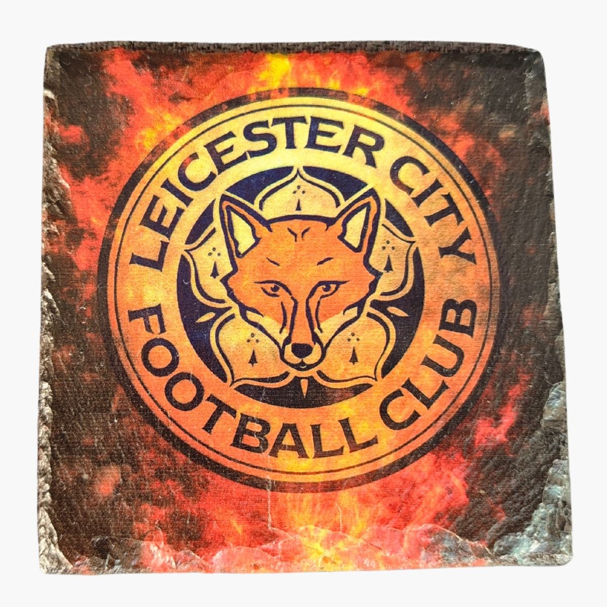 neldi art gallery product football crest slate Leicester City front