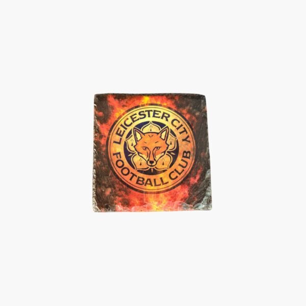 neldi art gallery product football crest slate Leicester City front