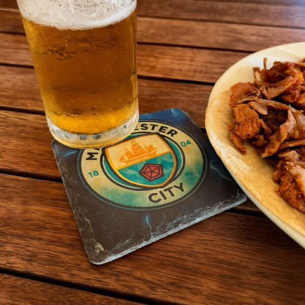 neldi art gallery product football crest slate Manchester City Concept