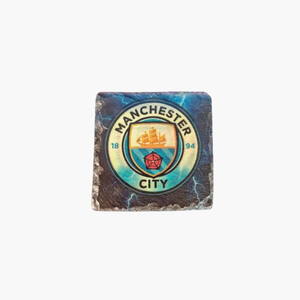 neldi art gallery product football crest slate Manchester City front