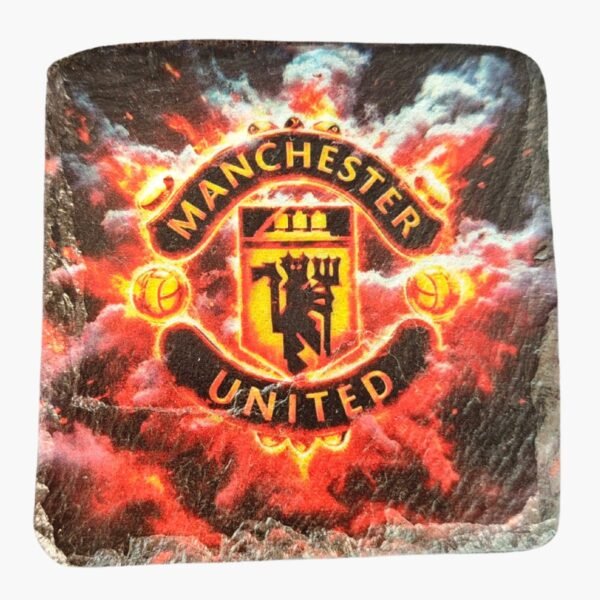neldi art gallery product football crest slate Manchester United front