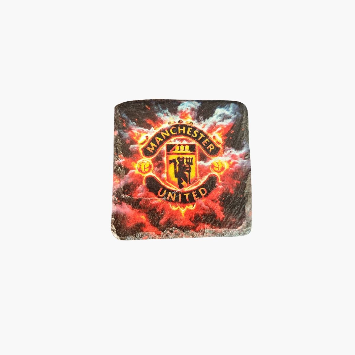neldi art gallery product football crest slate Manchester United front