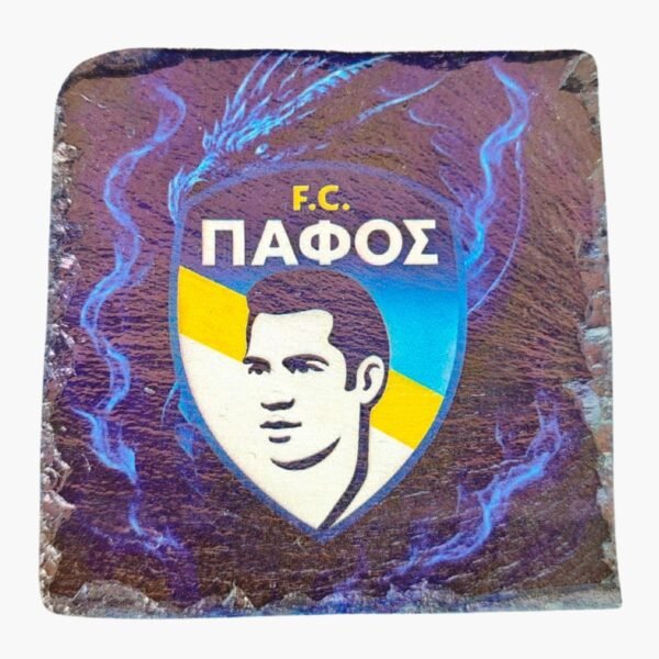 neldi art gallery product football crest slate Pafos front