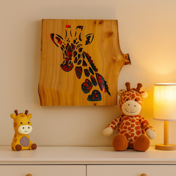 neldi art gallery product giraffe resin concept