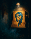neldi art gallery product jesus blue Resin concept