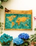 neldi art gallery product map turquoise Resin concept