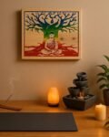Neldi Art Gallery - Product, Meditating Buddha Under Tree
