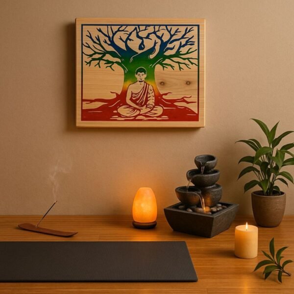 Neldi Art Gallery - Product, Meditating Buddha Under Tree