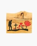 neldi art gallery product remembrance soldier cross poppies wall art