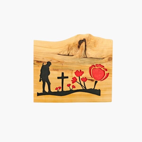 neldi art gallery product remembrance soldier cross poppies wall art