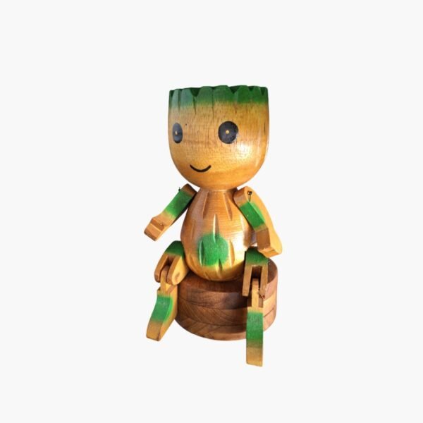 neldi art gallery product wooden puppet Baby Groot