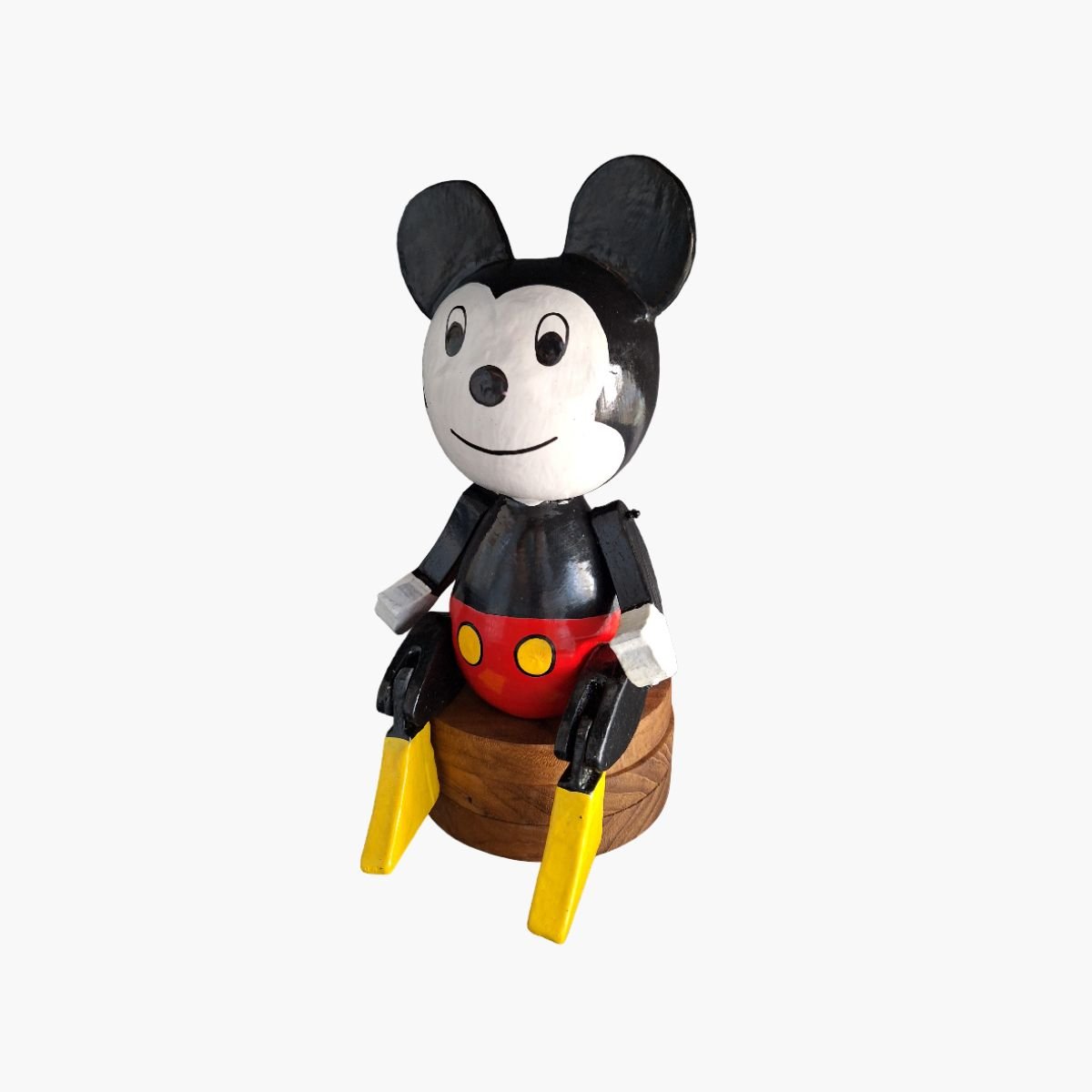 neldi art gallery product wooden puppet Mickey Mouse