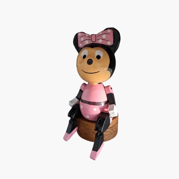 neldi art gallery product wooden puppet Minnie Mouse