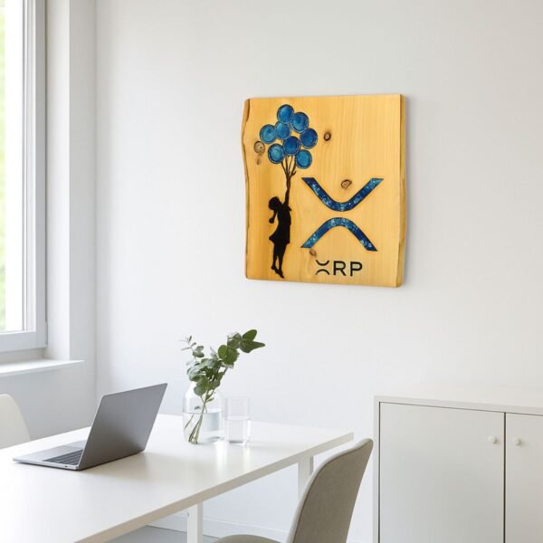 neldi art gallery product Crypto XRP Banksy Resin concept