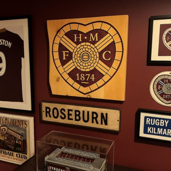 neldi art gallery product Football Teams Engraved Heart of Midlothian concept