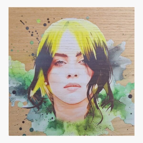 neldi art gallery product General Print Billie Eilish Green