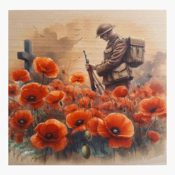 neldi art gallery product General Print Soldier Cross Poppies