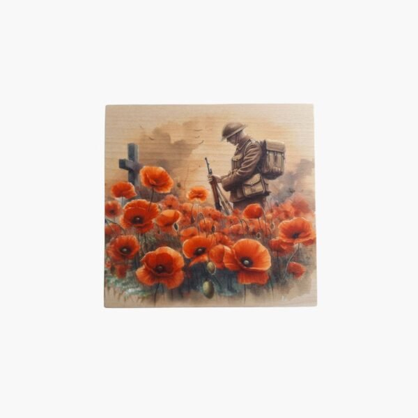 neldi art gallery product General Print Soldier Cross Poppies
