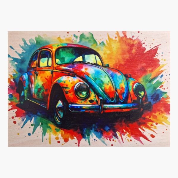 neldi art gallery product General Print Volkswagen Beetle colorful