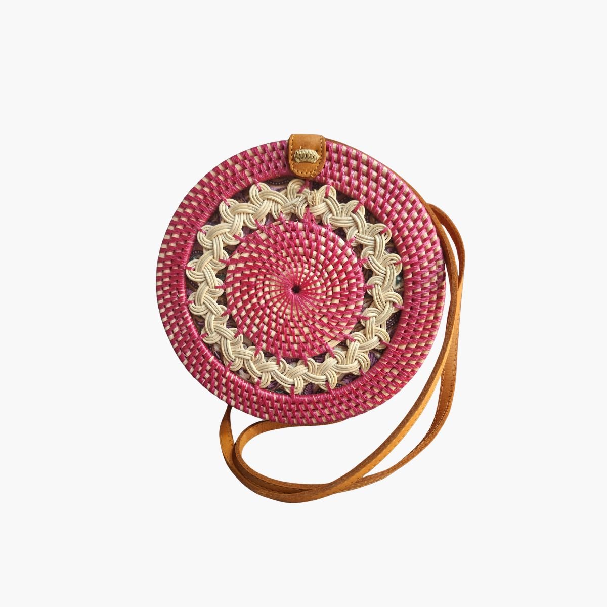 neldi art gallery product Rattan Bag Red
