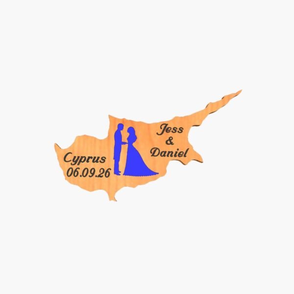 neldi art gallery product Wedding Cyprus Cut Out couple1 Blue