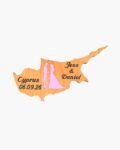 neldi art gallery product Wedding Cyprus Cut Out couple1 Pink