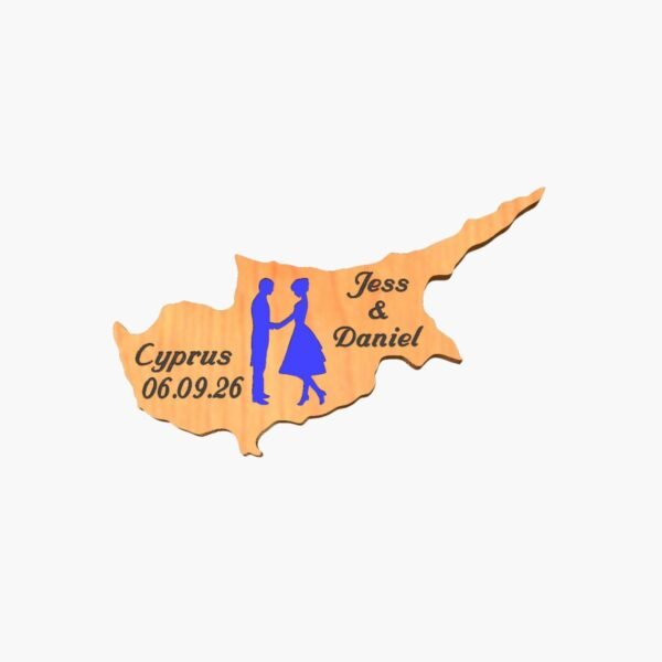 neldi art gallery product Wedding Cyprus Cut Out couple2 Blue