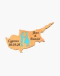 neldi art gallery product Wedding Cyprus Cut Out couple2 Turquoise