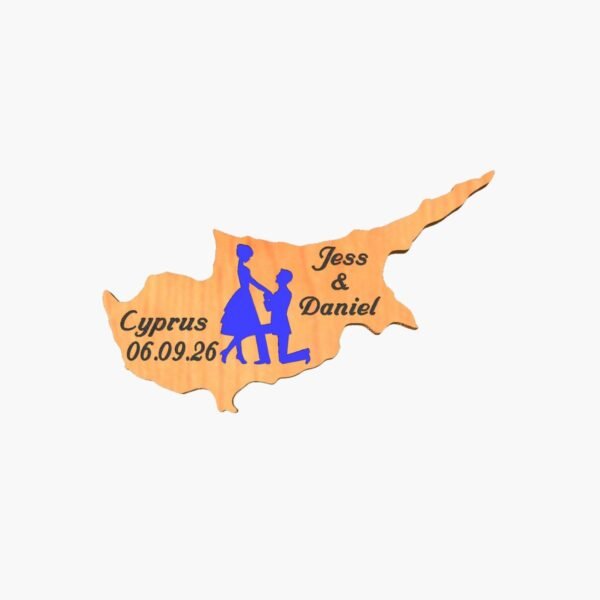 neldi art gallery product Wedding Cyprus Cut Out couple3 Blue