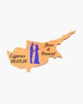 neldi art gallery product Wedding Cyprus Cut Out couple4 Blue
