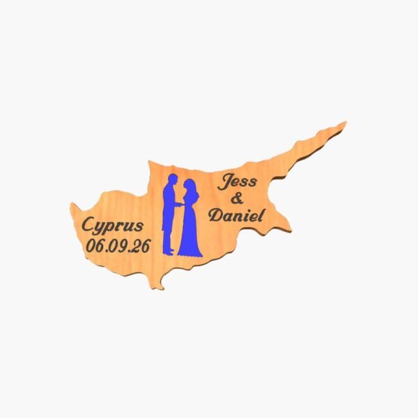 neldi art gallery product Wedding Cyprus Cut Out couple4 Blue