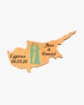 neldi art gallery product Wedding Cyprus Cut Out couple4 Green