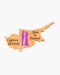 neldi art gallery product Wedding Cyprus Cut Out couple4 Purple