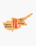 neldi art gallery product Wedding Cyprus Cut Out couple4 Red
