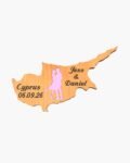 neldi art gallery product Wedding Cyprus Cut Out couple5 Pink