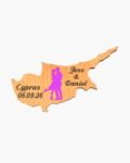 neldi art gallery product Wedding Cyprus Cut Out couple5 Purple