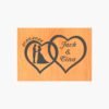 neldi art gallery product Wedding Double Hearts couple1 black