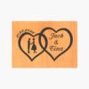 neldi art gallery product Wedding Double Hearts couple2 black