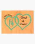 neldi art gallery product Wedding Double Hearts couple2 green
