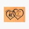 neldi art gallery product Wedding Double Hearts couple3 black